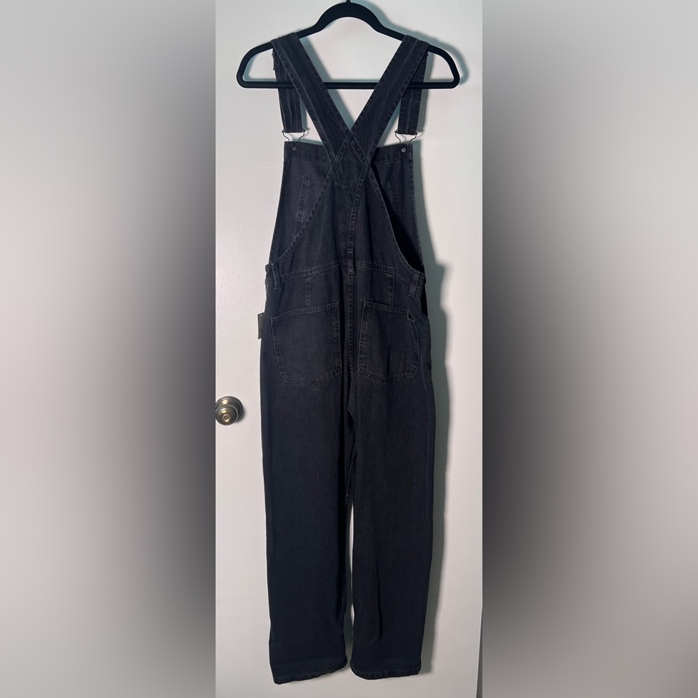 We The Free Black Denim Overalls